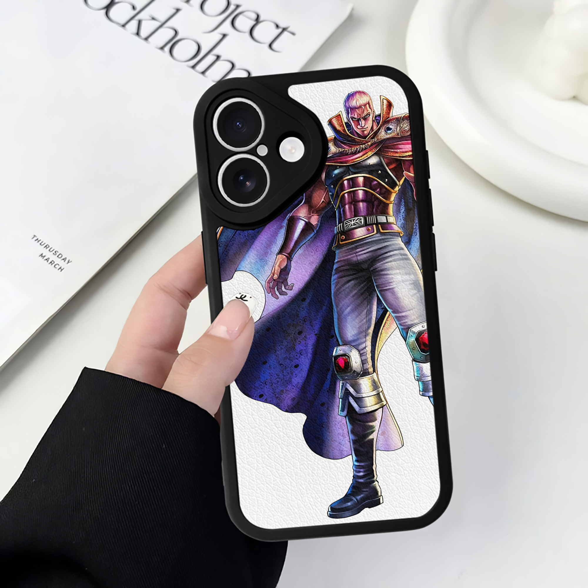 （画像用） 北斗の拳 Fist of the North Star 【iPhone 16シリーズ対応】シリコンスマホケース（レザー調） 材質：シリコン